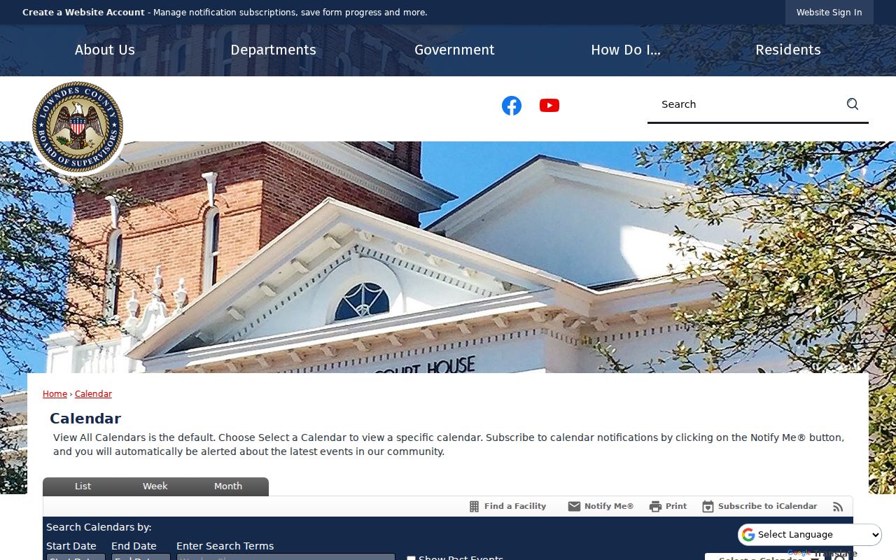 Lowndes court dates Circuit Court term event fields